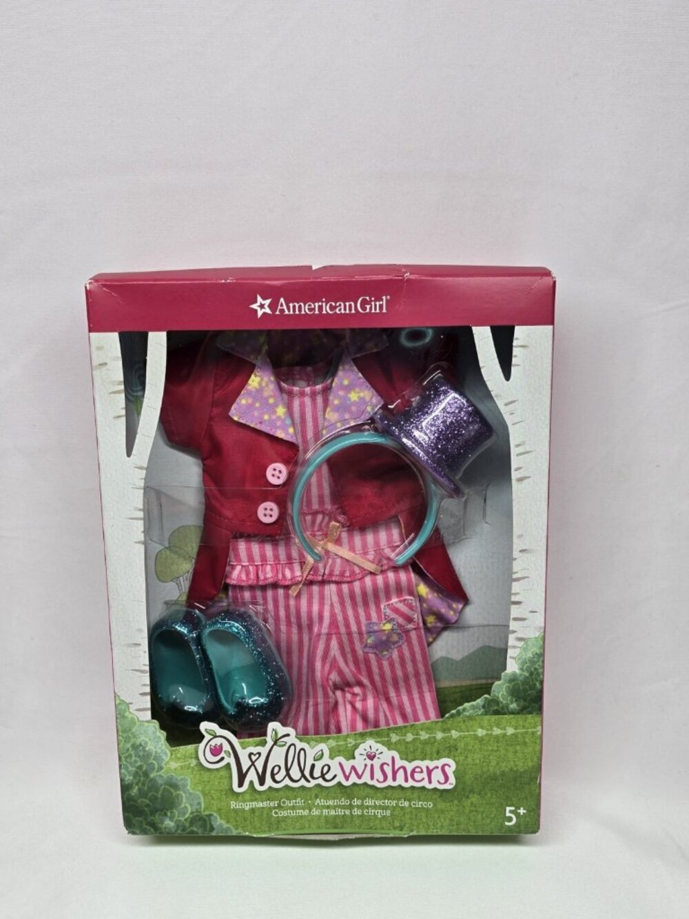 AMERICAN GIRL WELLIE WISHERS RINGMASTER OUTFIT GLITTERY HEADBAND NEW (no doll)